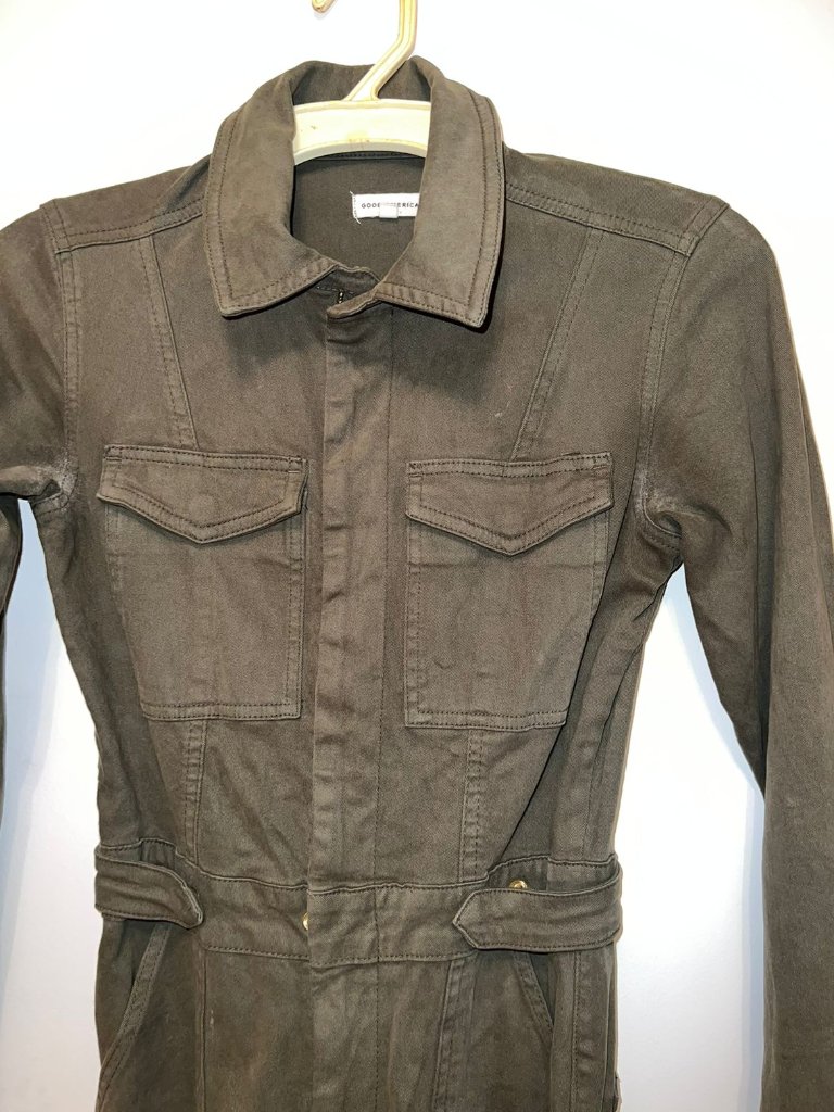 Good American Navy Green Jumpsuit